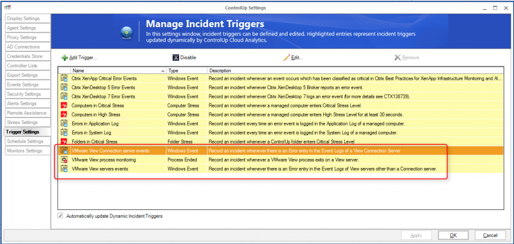 incident triggers